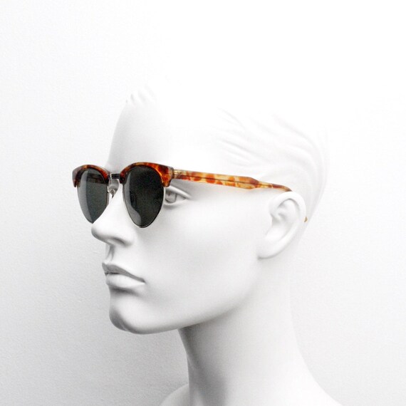 Linda Farrow 80s vintage brow line sunglasses mod… - image 8