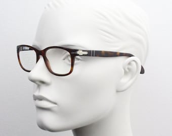 Gafas rectangulares vintage Persol meflecto fabricadas en Italia. Anteojos graduados de acetato en carey. Gafas RX. Marcos ópticos
