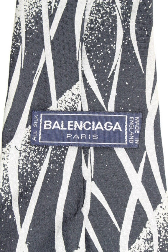 Balenciaga 70s vintage all silk necktie made in E… - image 5