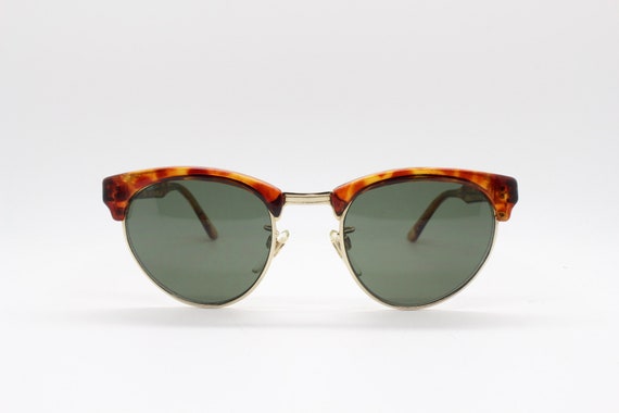 Linda Farrow 80s vintage brow line sunglasses mod… - image 1