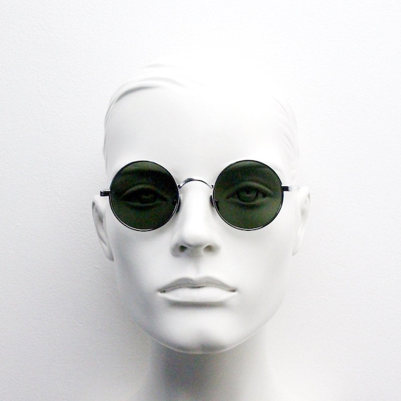 New 90's Vintage Style Green Unisex Cool Sunglasses With Hand Polished Frame 