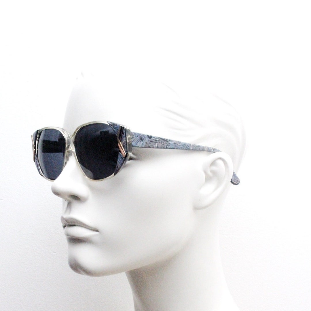 80's Vintage Sunglasses. Extraordinary Marbled Abstract Original Print ...