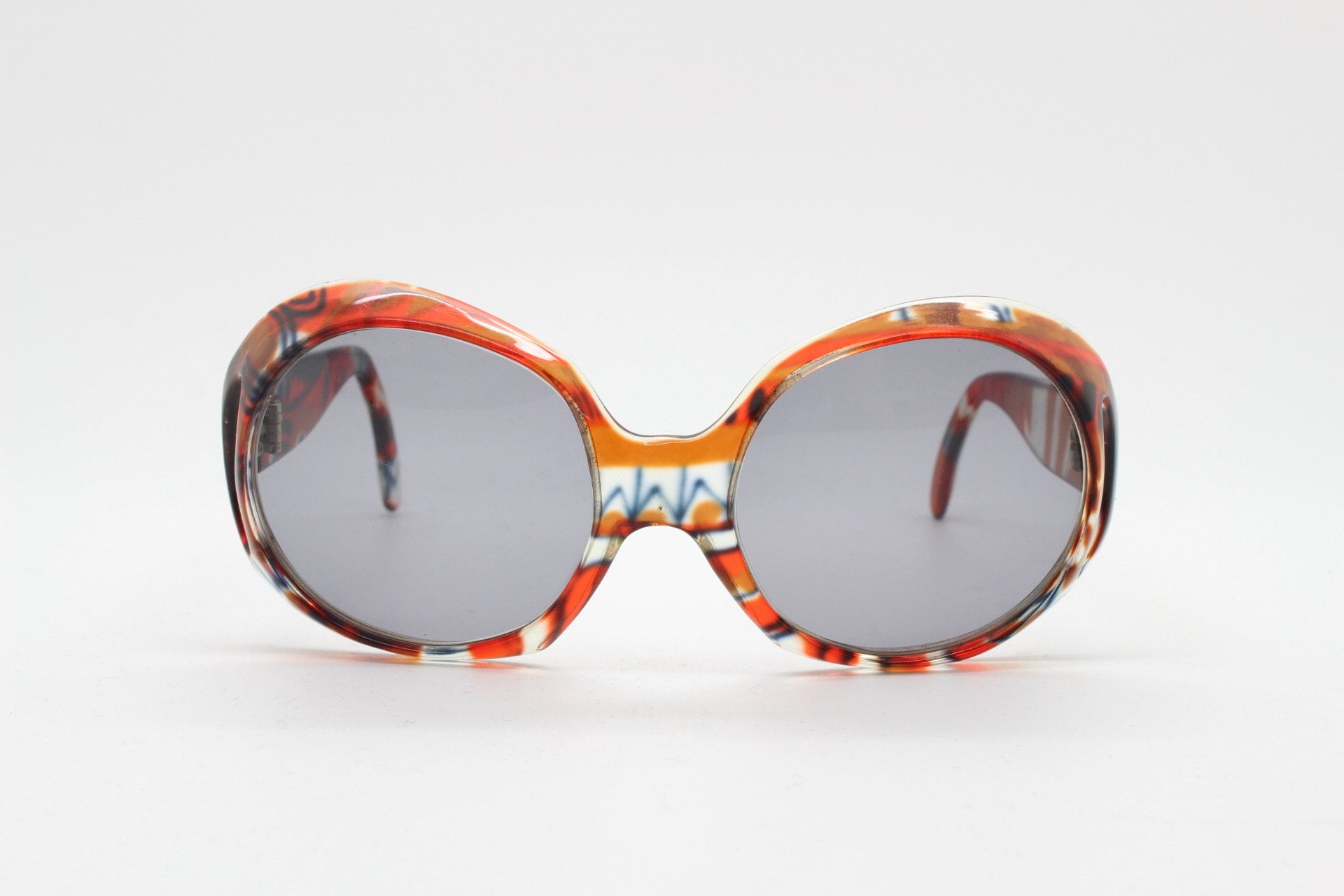 Vintage 1960s Ultra Designs by Brandy Oversized Round Sunglasses Sundan Style ADE WU Oversized Round Sunglasses for Women Vintage 60s 70s  main image 3