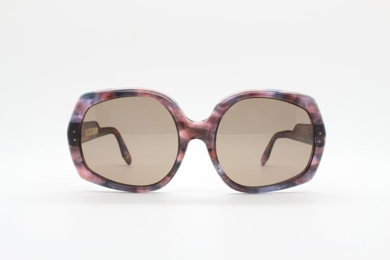 60s Vintage Oversized Hexagon Sunglasses. Phenomenal Womens 