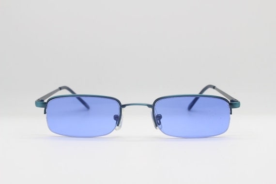small blue sunglasses