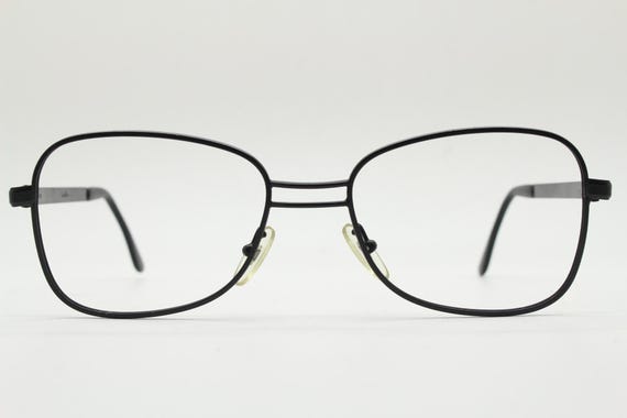 80s Vintage abstract rectangular eye glasses by H… - image 2