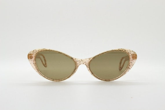 Dazzling 40s confetti cat eye glitter sunglasses.… - image 2