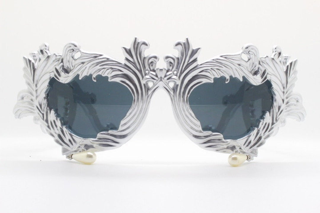 LINDA FARROW ×ジェレミースコット　サングラス JEREMY SCOTT LINDA FARROW ROUND JS POOL TANGERINE RED SUNGLASSES