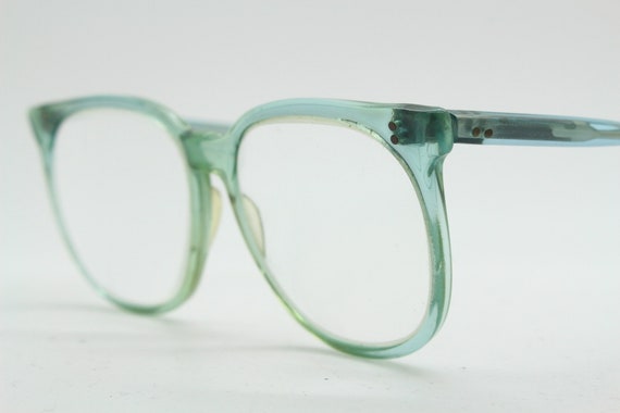 Buy Vintage 40s Blue Crystal Glasses Made in the UK. Transparent  