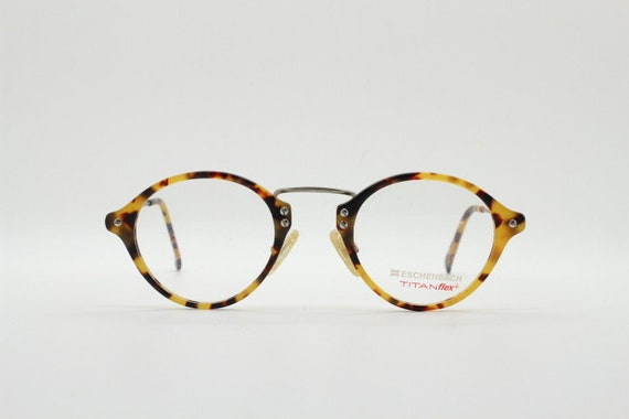 Eschenbach 90s vintage round eye glasses. Satin f… - image 2