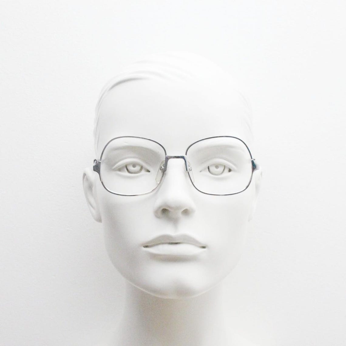 Strahlen 60s Vintage Angular Square Eye Glasses Made in Italy. Refined ...