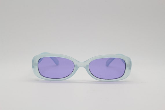 Kid's Y2K vintage sunglasses. Transparent frosted… - image 1