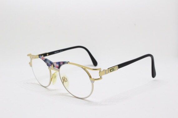 Cazal vintage 90s glasses model 244. Round gold o… - image 5