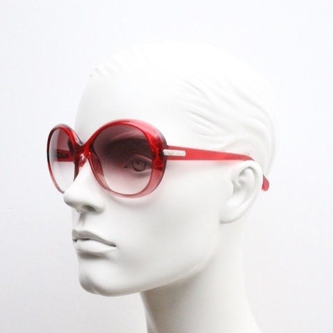 Vintage 2000\'s Oversized Dolce & Gabbana D&G Red Sunglasses Made In Italy Dolce and Gabbana Oversized Round Sunglasses Model 8085 Made  main image 3