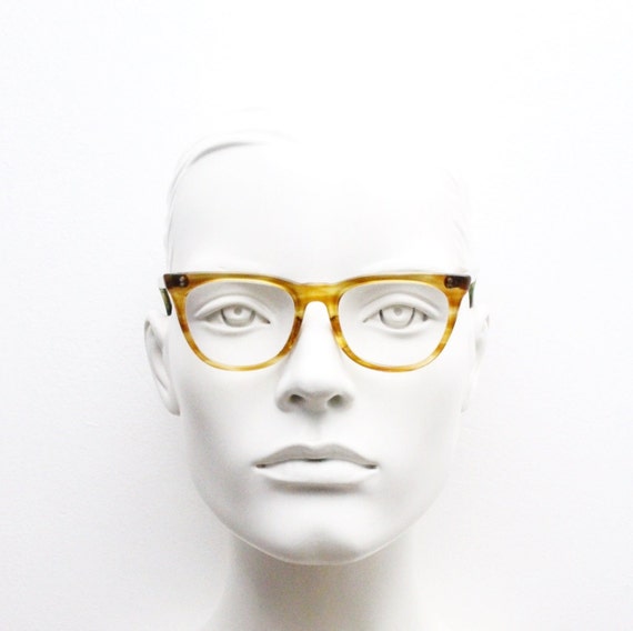 Vintage 40s slim wayfarer design glasses made in … - image 7