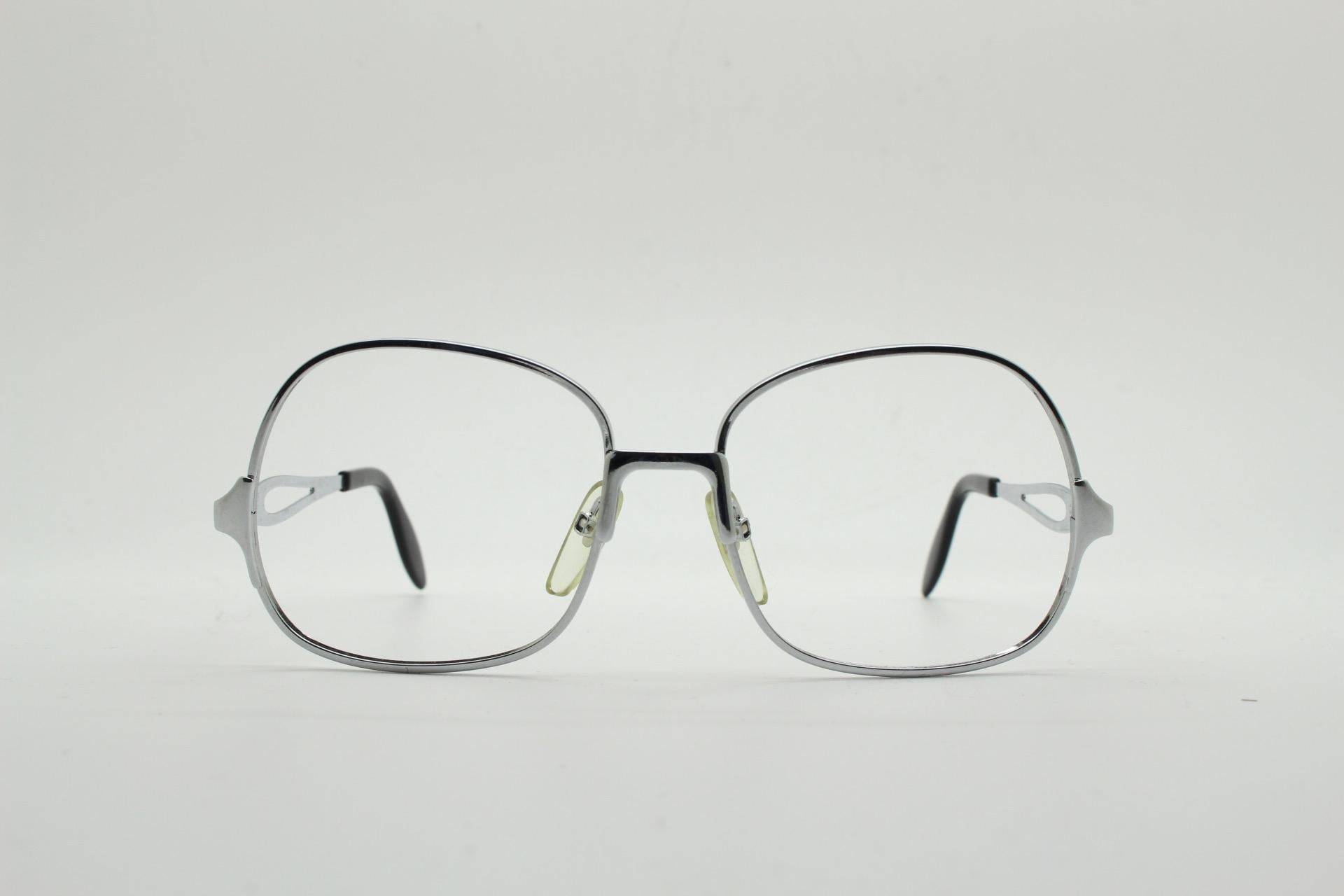 Strahlen 60s Vintage Angular Square Eye Glasses Made in Italy. Refined ...