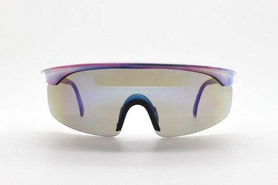 Mind bending 80's vintage visor sunglasses. Abstr… - image 2