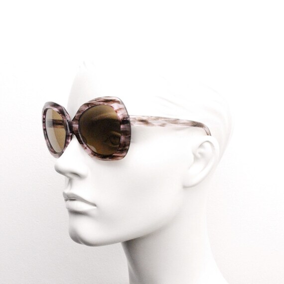 60s vintage oversized womens sunglasses. Outrageo… - image 3