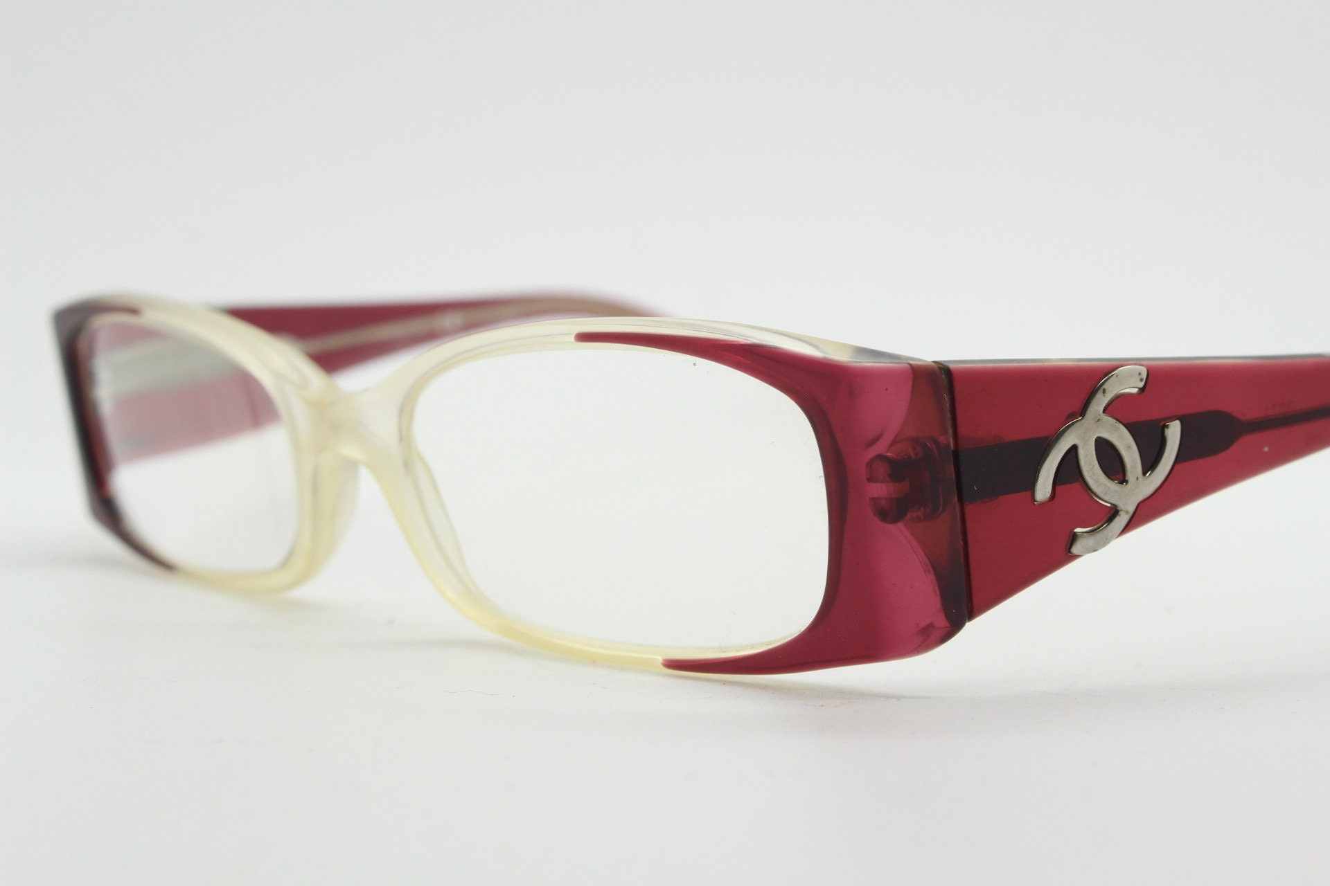 Chanel Y2K Vintage Glasses Model 3071 Made in Italy. Purple 