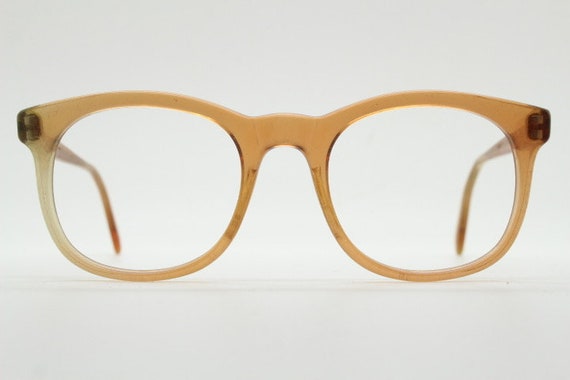 Vintage 60s round wayfarer design eye glasses mad… - image 2