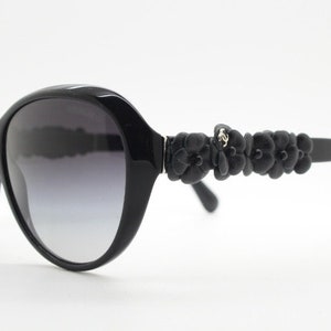 Chanel Rare Black Vintage 90's CC Paris Sunglasses