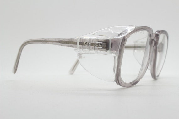 70s vintage dynamic square aviator glasses. Trans… - image 6