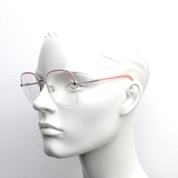 Capers 80s vintage half frame aviator glasses mod… - image 6