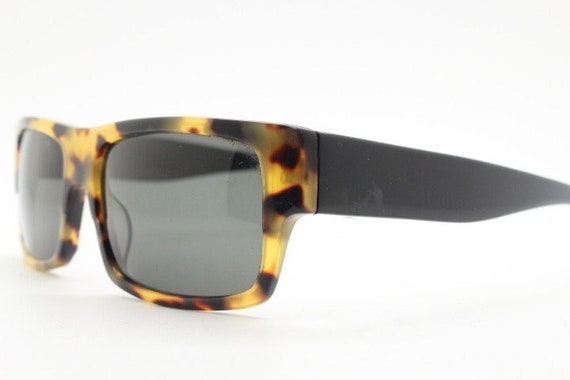 90s vintage thick framed rectangular low profile … - image 1