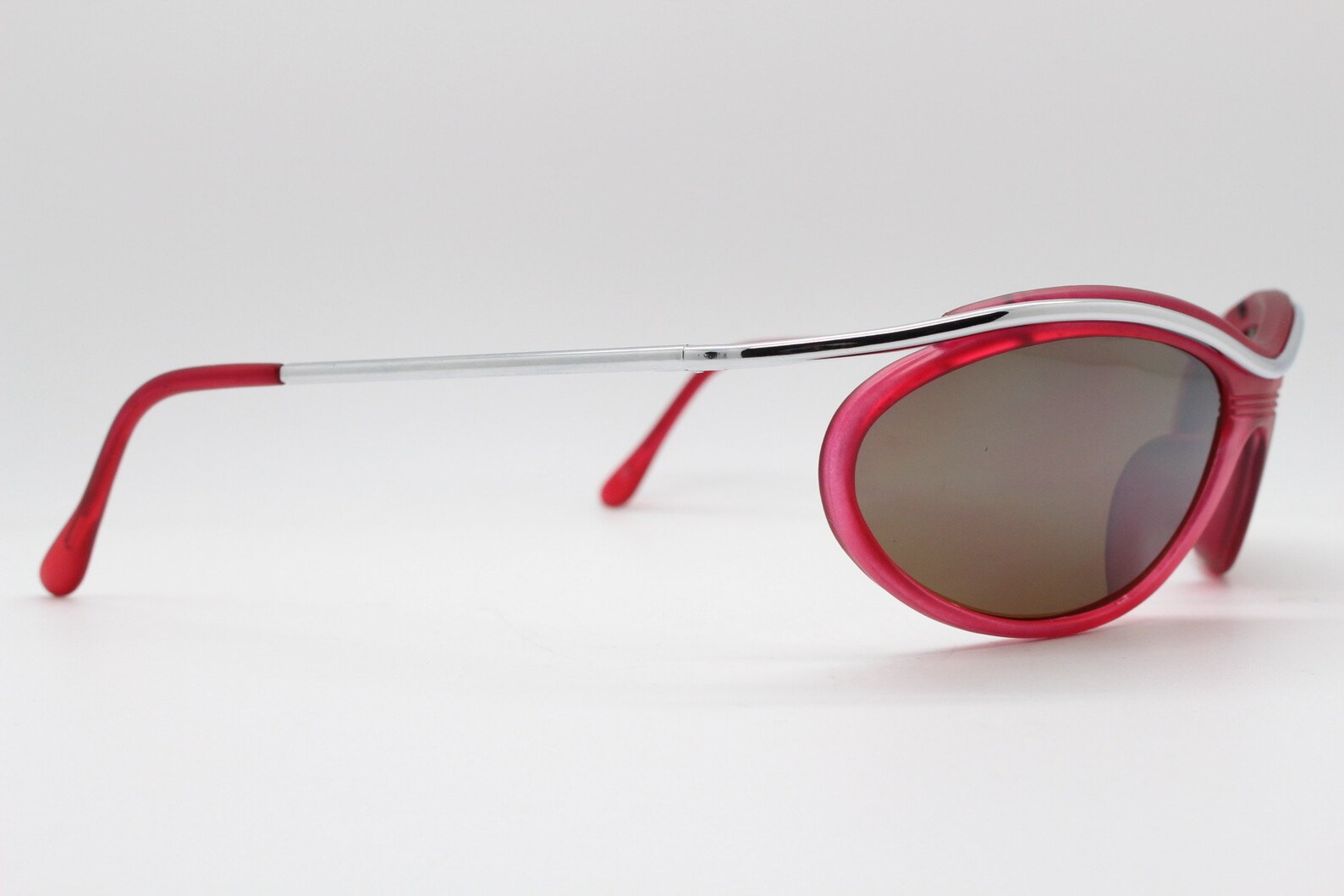 Y2K Vintage Red Sunglasses. Suspended Wraparound Transparent Etsy