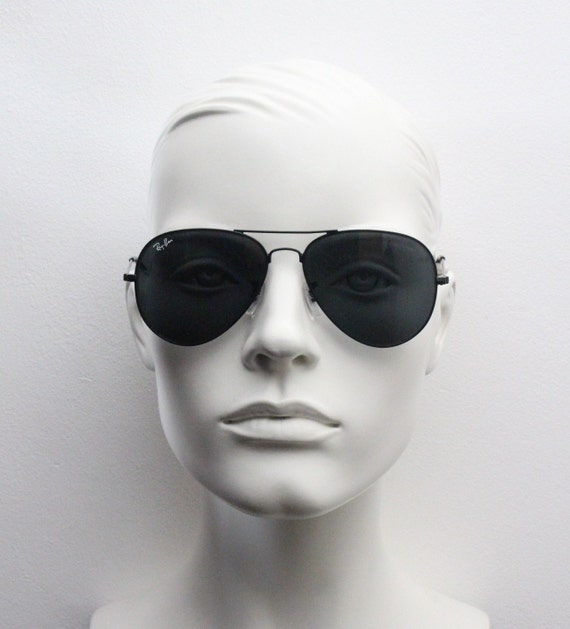 Ray Ban black frame aviators with G-15 lenses mode