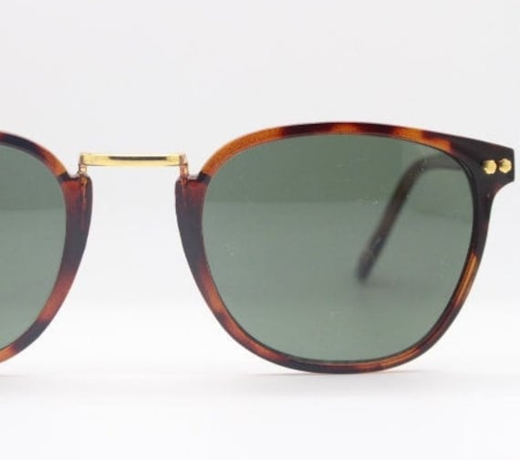 90s vintage sunglasses. Tortoise 50s, 40s style f… - image 4