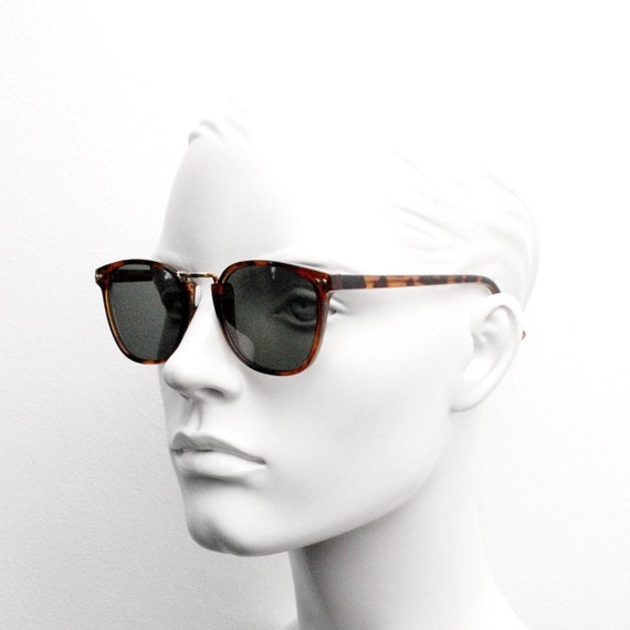 90s vintage sunglasses. Tortoise 50s, 40s style f… - image 3