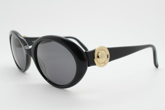 Sunex 90s vintage round acetate sunglasses. Women… - image 1