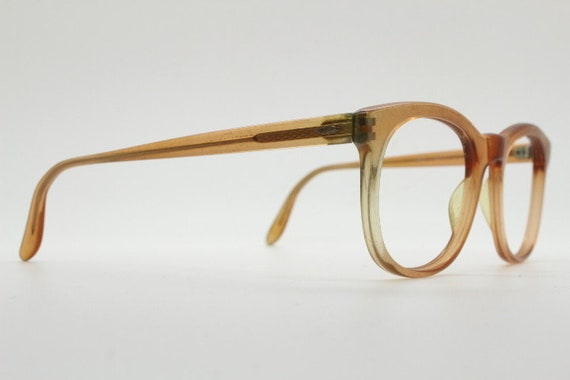 Vintage 60s round wayfarer design eye glasses mad… - image 6