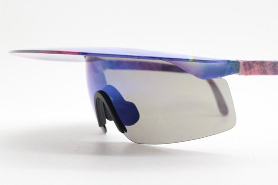 Mind bending 80's vintage visor sunglasses. Abstr… - image 3