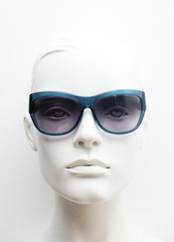 Lacoste Vintage Sunglasses, Navy blue New Lacoste L242SE 424 Blue Aviator Sunglasses with Blue  main image 4