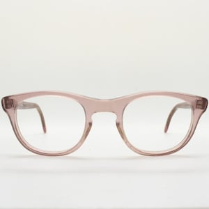 60s vintage cat eye glasses made in Austria. Transparent pink cateye acetate optical frames. Womens prescription eyeglasses. RX Spectacles