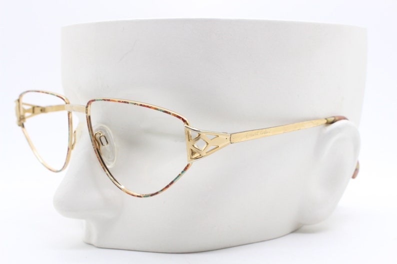 Exquisite autumnal metallic cateye optical frames Women/'s prescription eyeglasses 80s vintage cat eye glasses RX spectacles