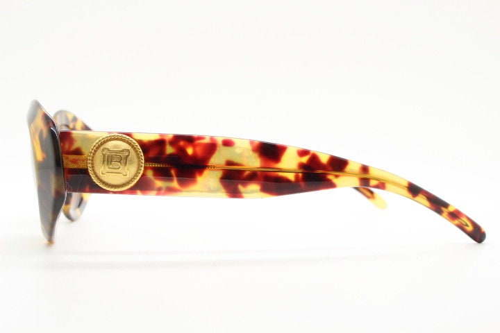 Laura Biagotti Vintage 90s Oval Cat Eye Sunglass Vintage Sunglasses Laura Biagiotti LB 724S Oversize, Made in  main image 4