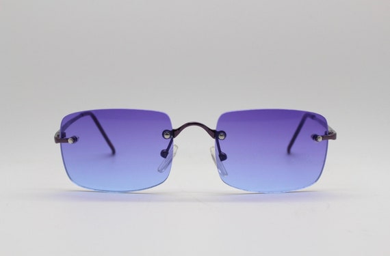Colors in Optics Metal Cat Eye Sunglasses 90s Vintage Purple Gradient Black Retro-Vintage Acetate Cat-Eye Tinted Sunglasses with  main image 3