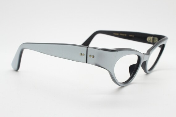 50s futurist vintage cat eye glasses made in Fran… - image 6
