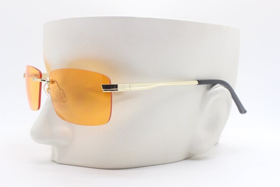 Y2K frameless rectangular sunglasses.  Blazing or… - image 6