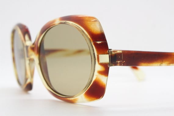 Vintage Chunky Frame Round Sunglasses Vintage Chunky Frame Round Sunglasses