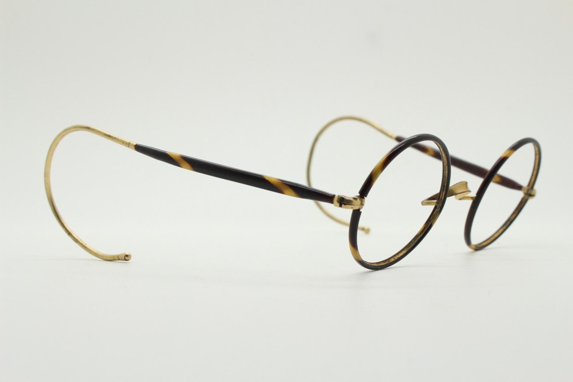 30s Vintage Windsor Gold Filled Eye Glasses. Brown Saddle  display picture 2