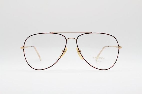 70s vintage 14k gold filled aviator glasses by Des