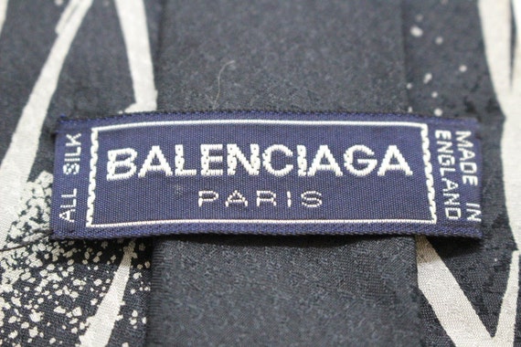 Balenciaga 70s vintage all silk necktie made in E… - image 3
