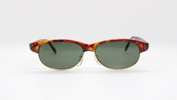 90s vintage low profile sunglasses. NOS tortoise … - image 3