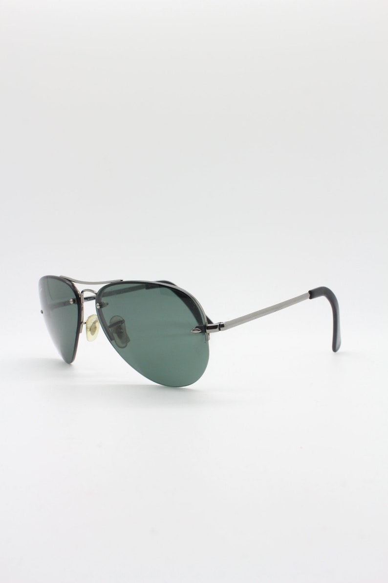 Ray Ban frameless black aviators model 3449 made in Italy. Etsy