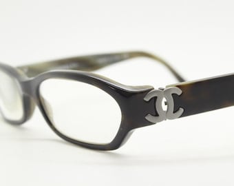 Chanel Y2K Vintage Glasses Model 3071 Made in Italy. Purple 