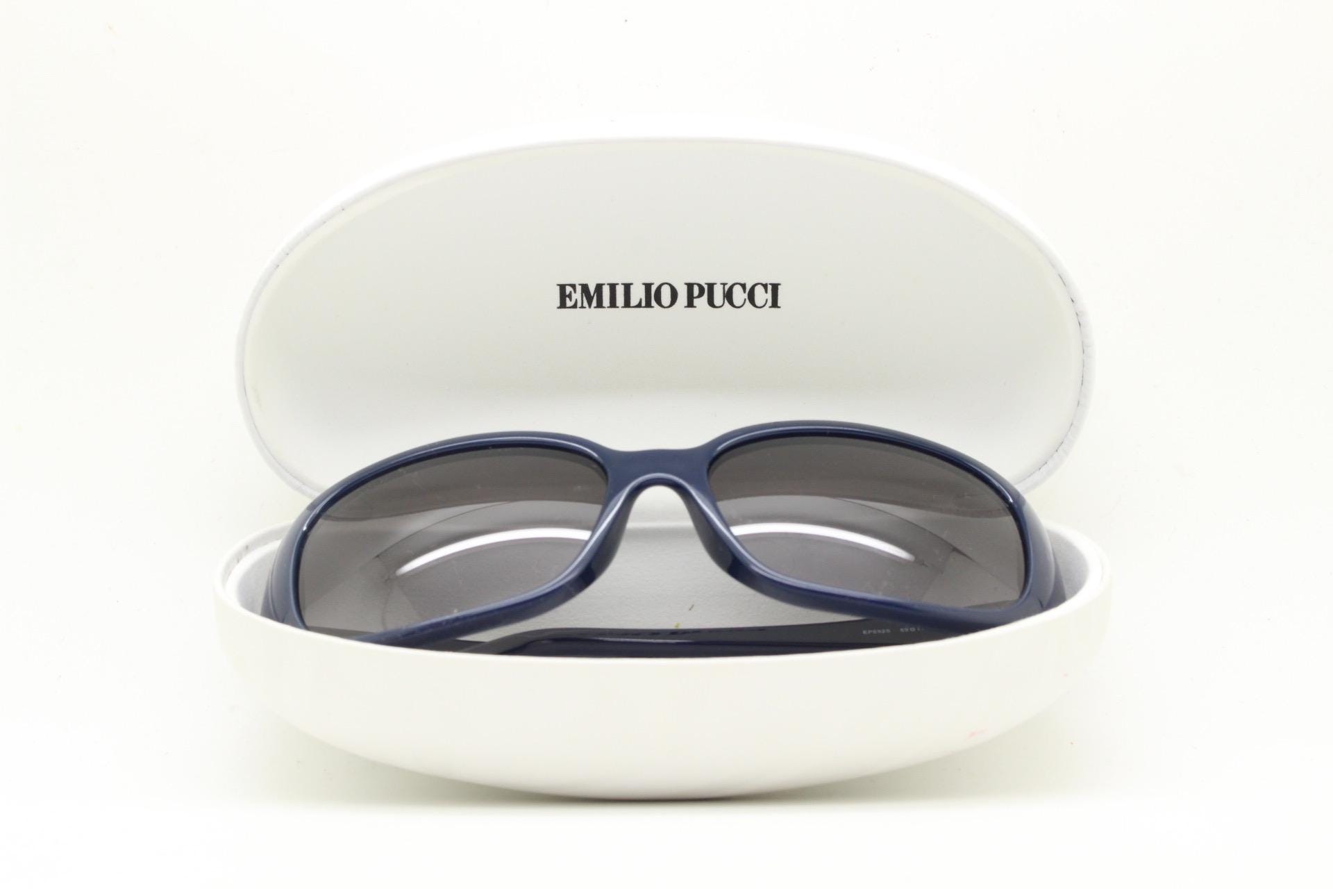 Emilio pucci y2k sunglasses Emilio Pucci Y2K Vintage Big Rectangular Sunglasses Made in  main image 4